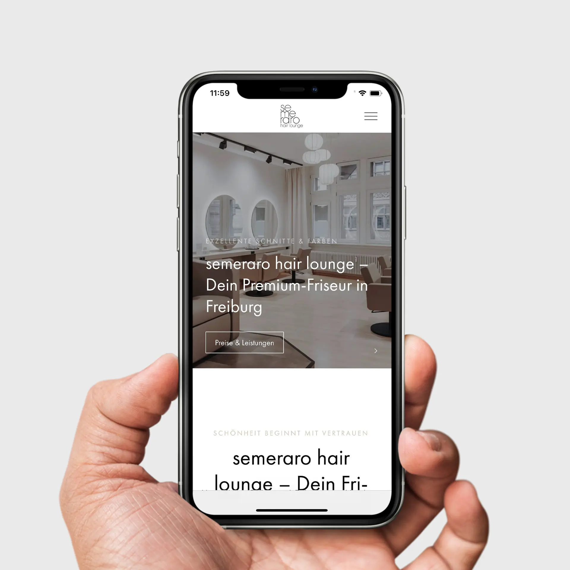 Friseur semeraro hair lounge Website Beitrag
